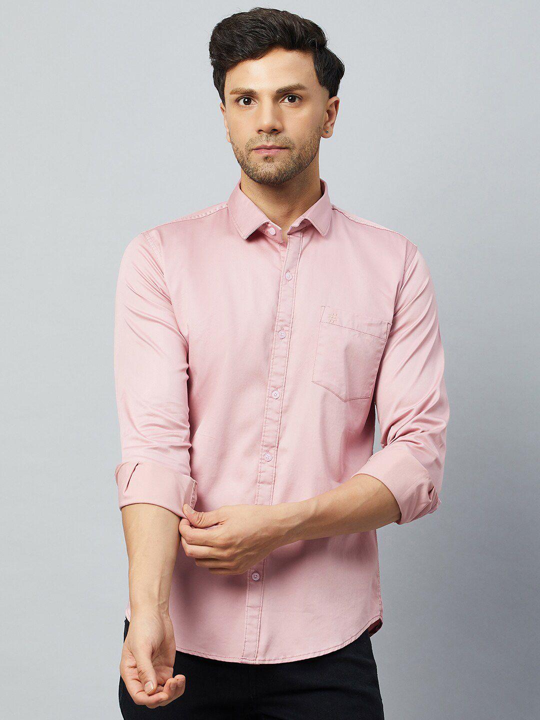 club york slim fit cotton casual shirt