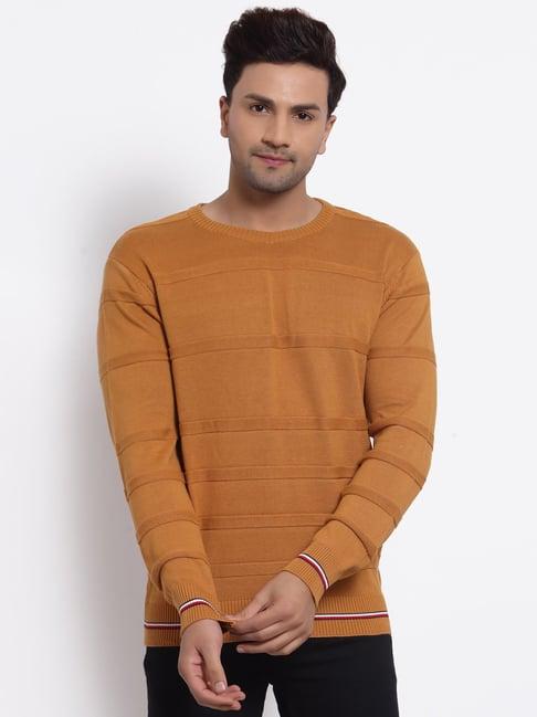 club york tan striped sweater