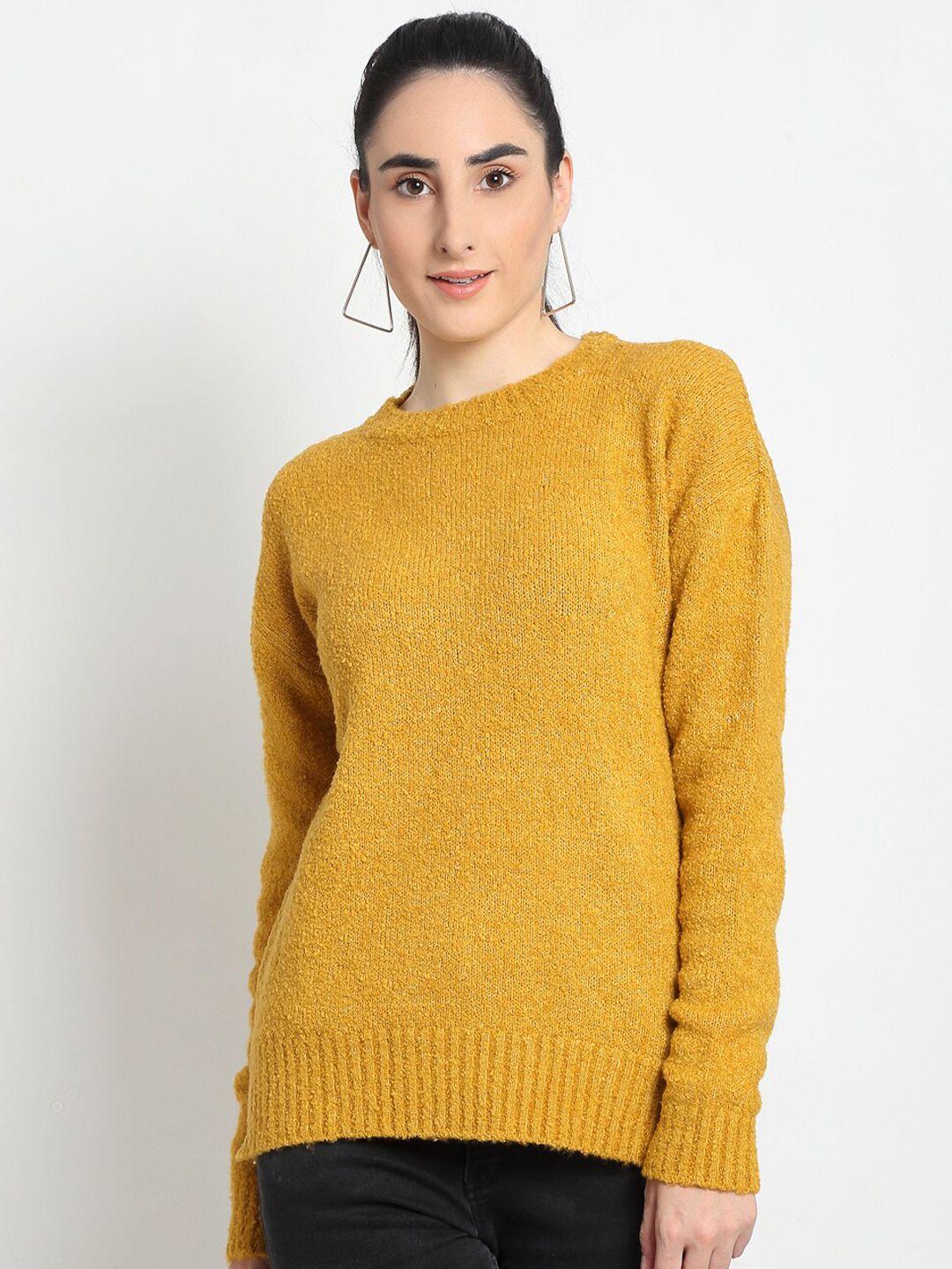 club york women yellow speckled pullover