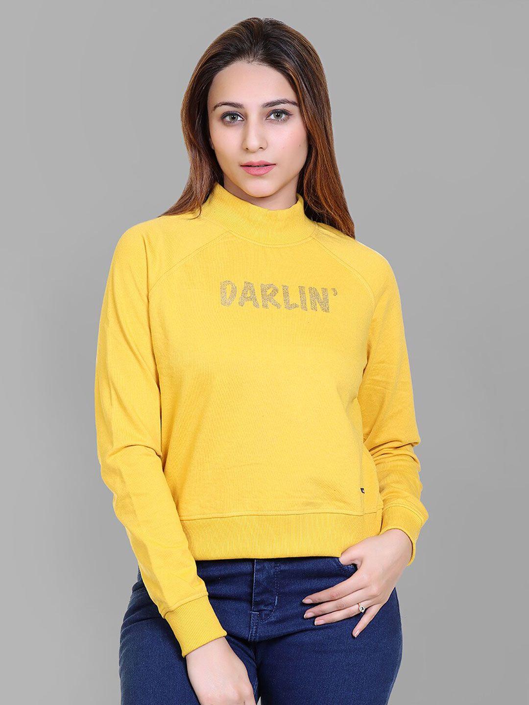 club york women yellow sweatshirt