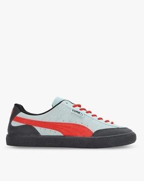 clyde rubber pam lace-up sneakers