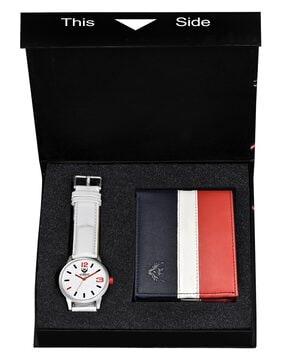 cm-3045wl-24 analogue watch with wallet