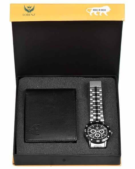 cm-3066wl-33 water-resistant analogue watch with wallet