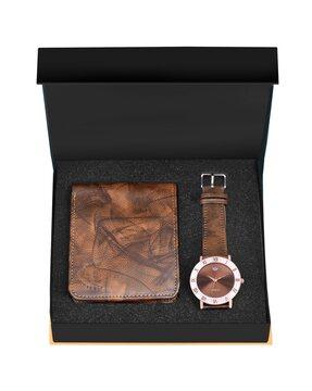 cm-3092wl-56 analogue watch with wallet