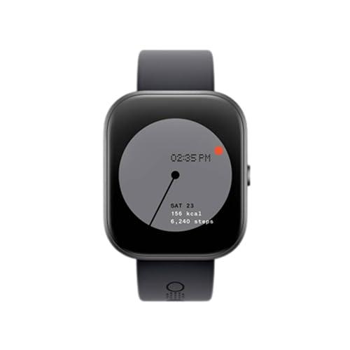 cmf by nothing watch pro, 1.96 amoled display, bt calling with ai noise reduction, gps smartwatch (dark grey strap, free size)