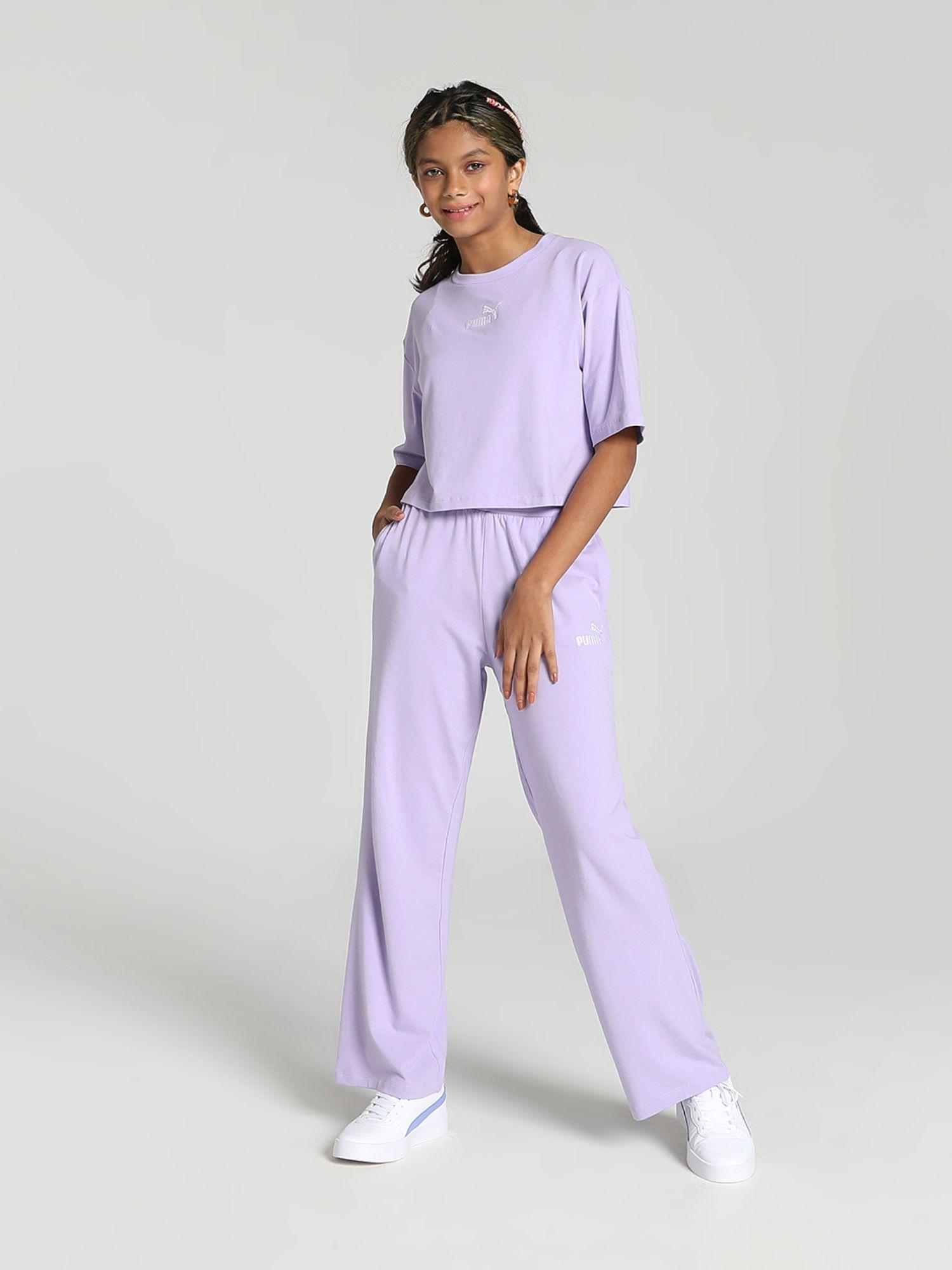 co-ord girls purple jog suit