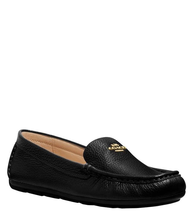 coach black marley driver loafers