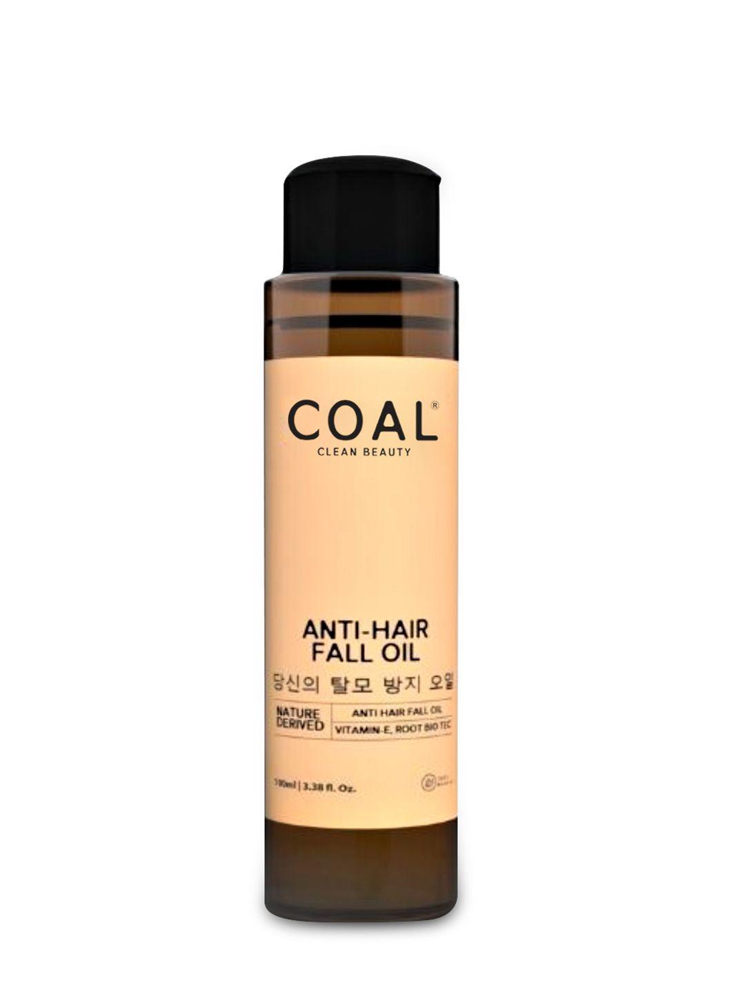 coal clean beauty 100% natural anti hair fall oil with vitamin e - 100 ml