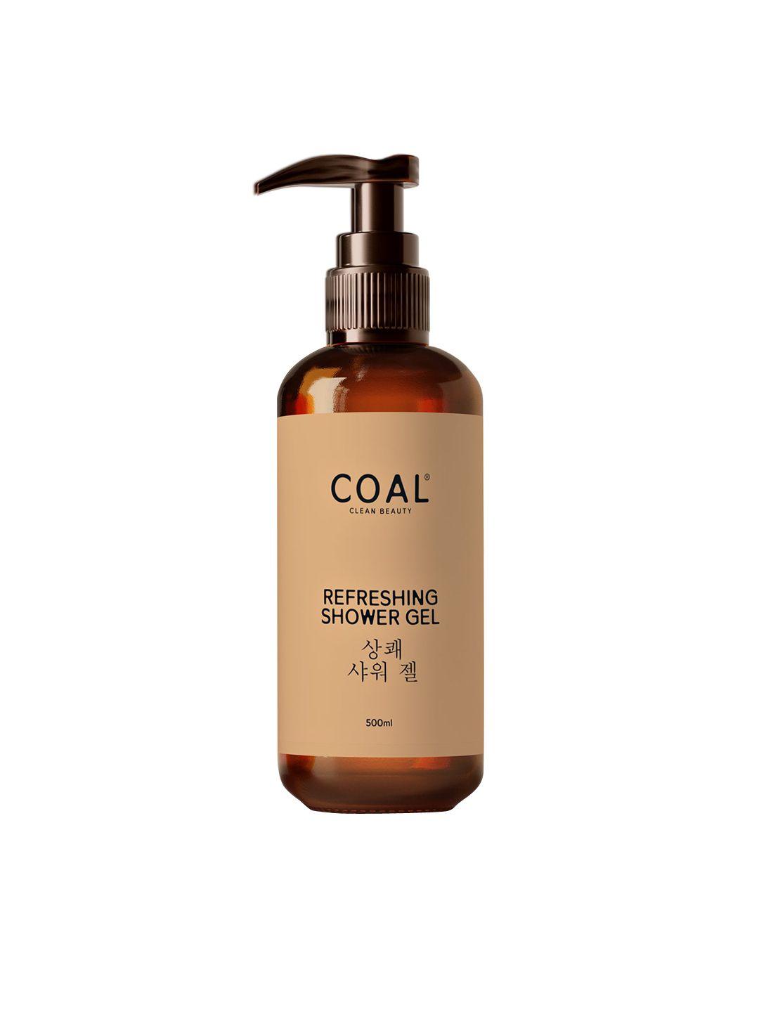 coal clean beauty refreshing shower gel with aloe vera & cocamidopropyl betaine - 500 ml