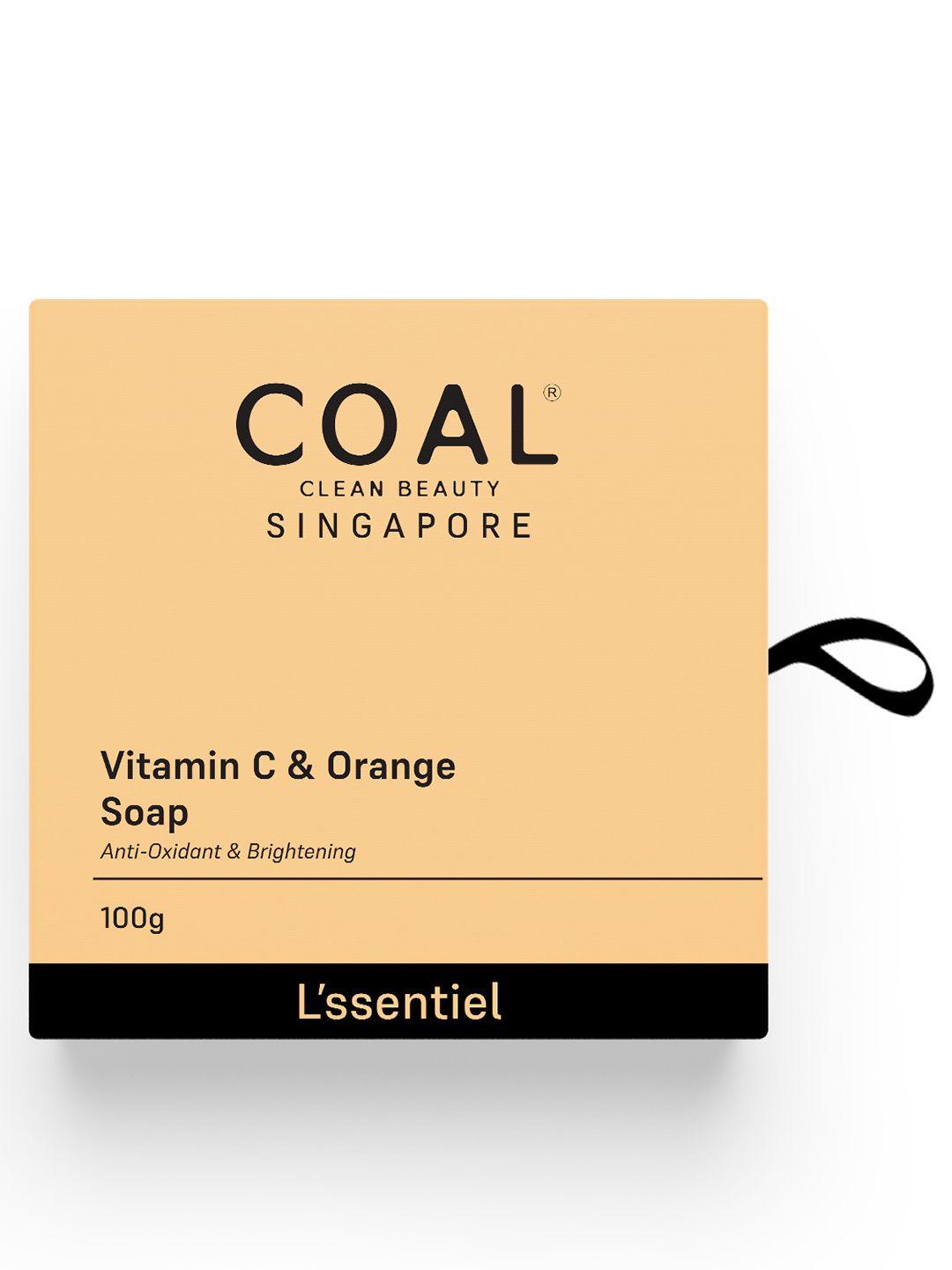 coal clean beauty unisex vitamin c & orange bath bar soap 100 gm