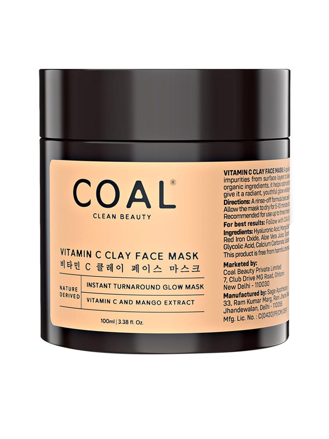 coal clean beauty vitamin c clay face mask 100ml