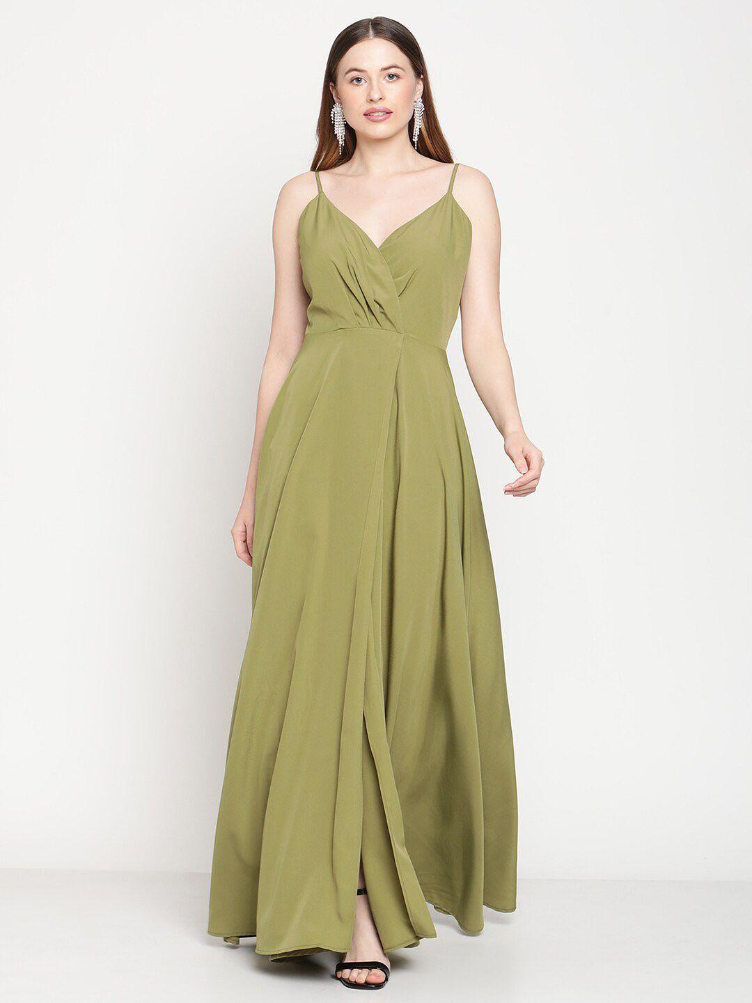 coastland crepe maxi wrap dress