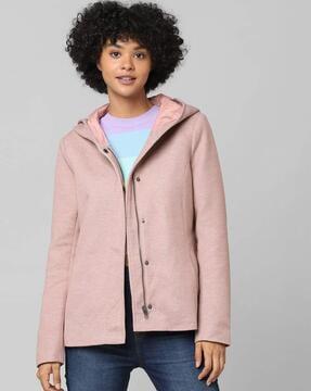 coat with button closure