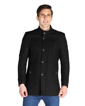 coat with welt pocket