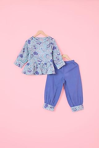 cobalt-blue-cotton-block-printed-co-ord-for-girls