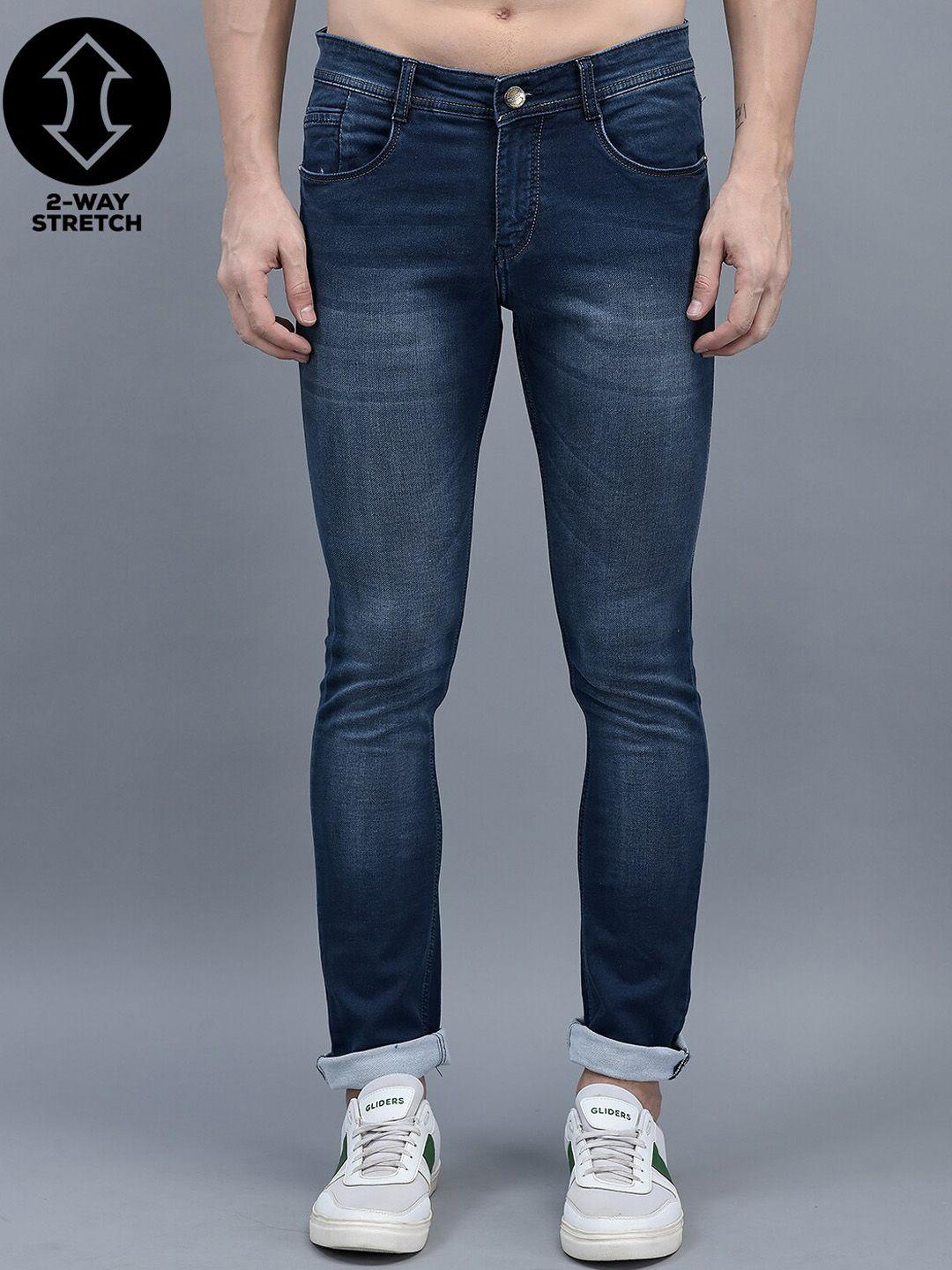 cobb men blue slim fit light fade jeans