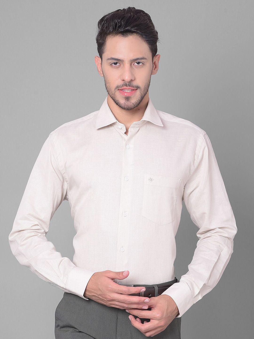 cobb regular fit cotton formal shirt