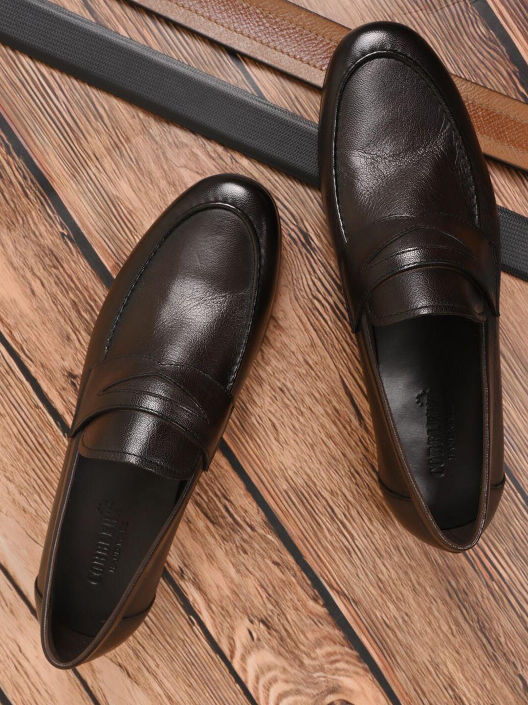 cobblerz men leather slip-on formal loafers
