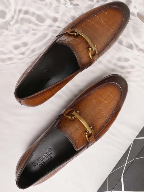 cobblerz men's tan casual loafers