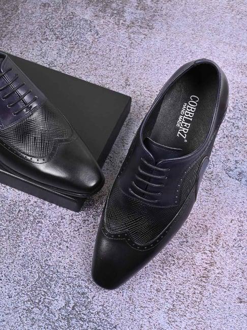 cobblerz men's black oxford shoes
