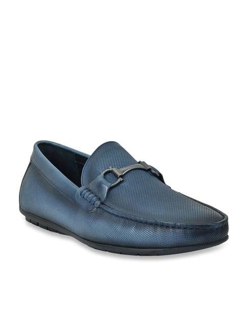 cobblerz men's blue casual loafers