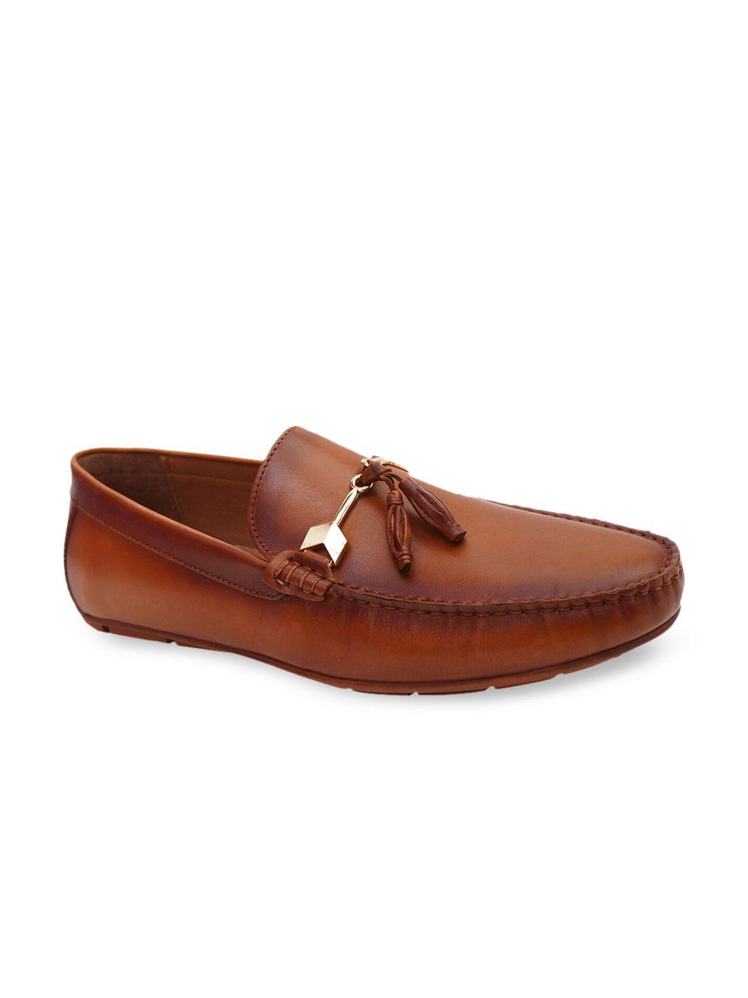 cobblerz men tan leather loafers