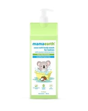 coco soft body wash for babies with coconut milk & turmeric