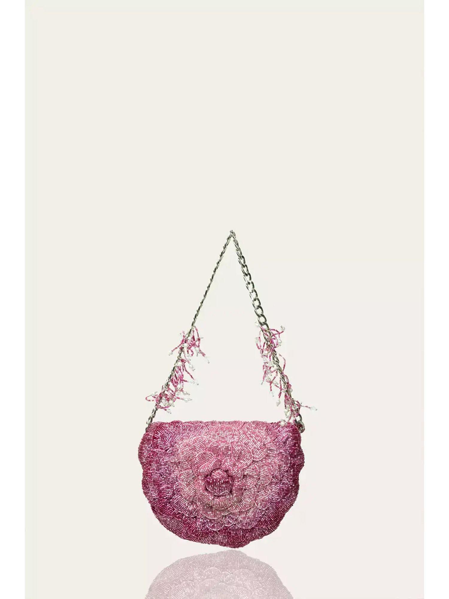 coco pink embellished clutch