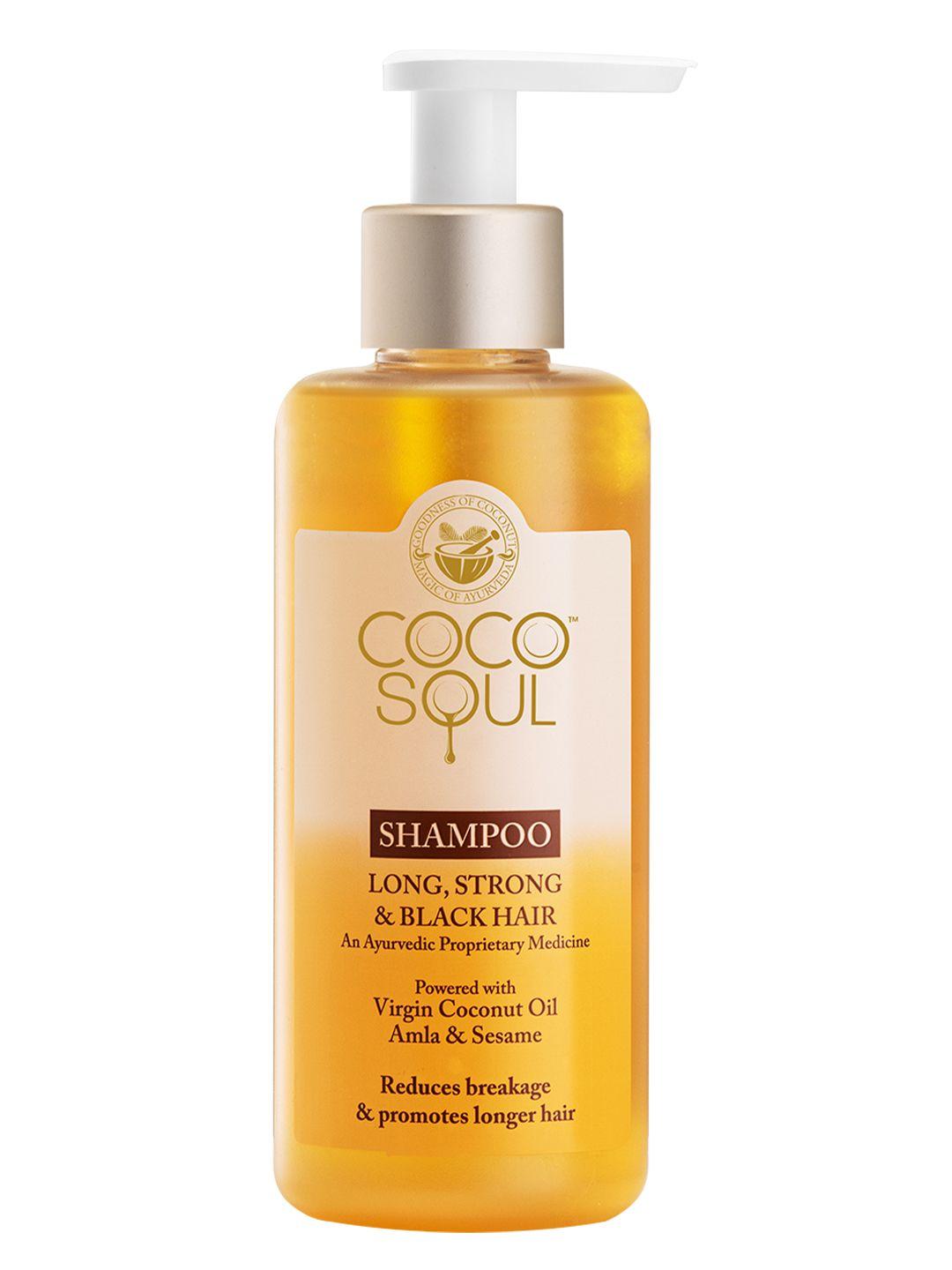 coco soul brown shampoo for long, strong & black hair