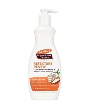 cocoa butter retexture renew exfoliating body lotion