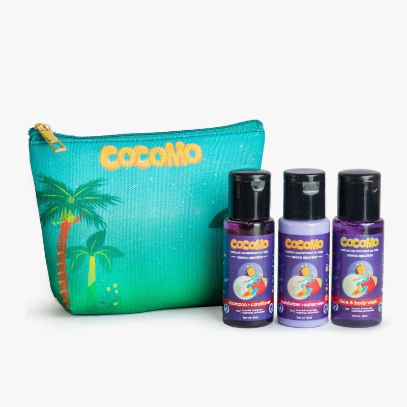 cocomo natural- moon sparkle gift combo travel pack for kids