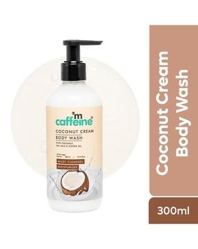 coconut cream body wash with calming coconut aroma