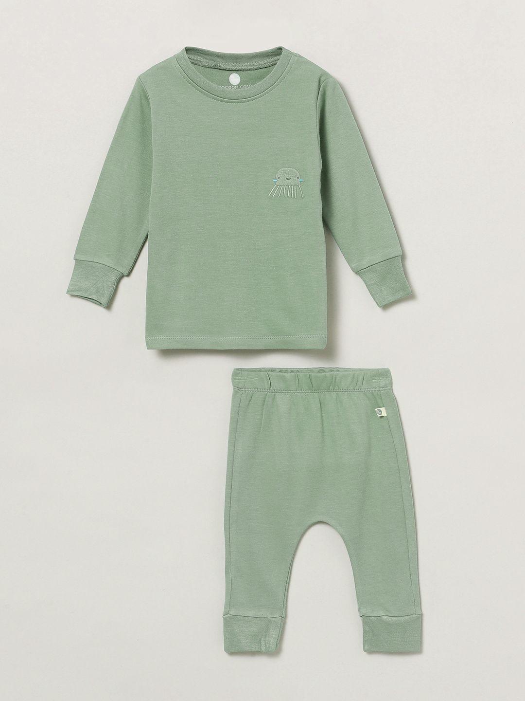 cocoon care unisex kids green clothing set