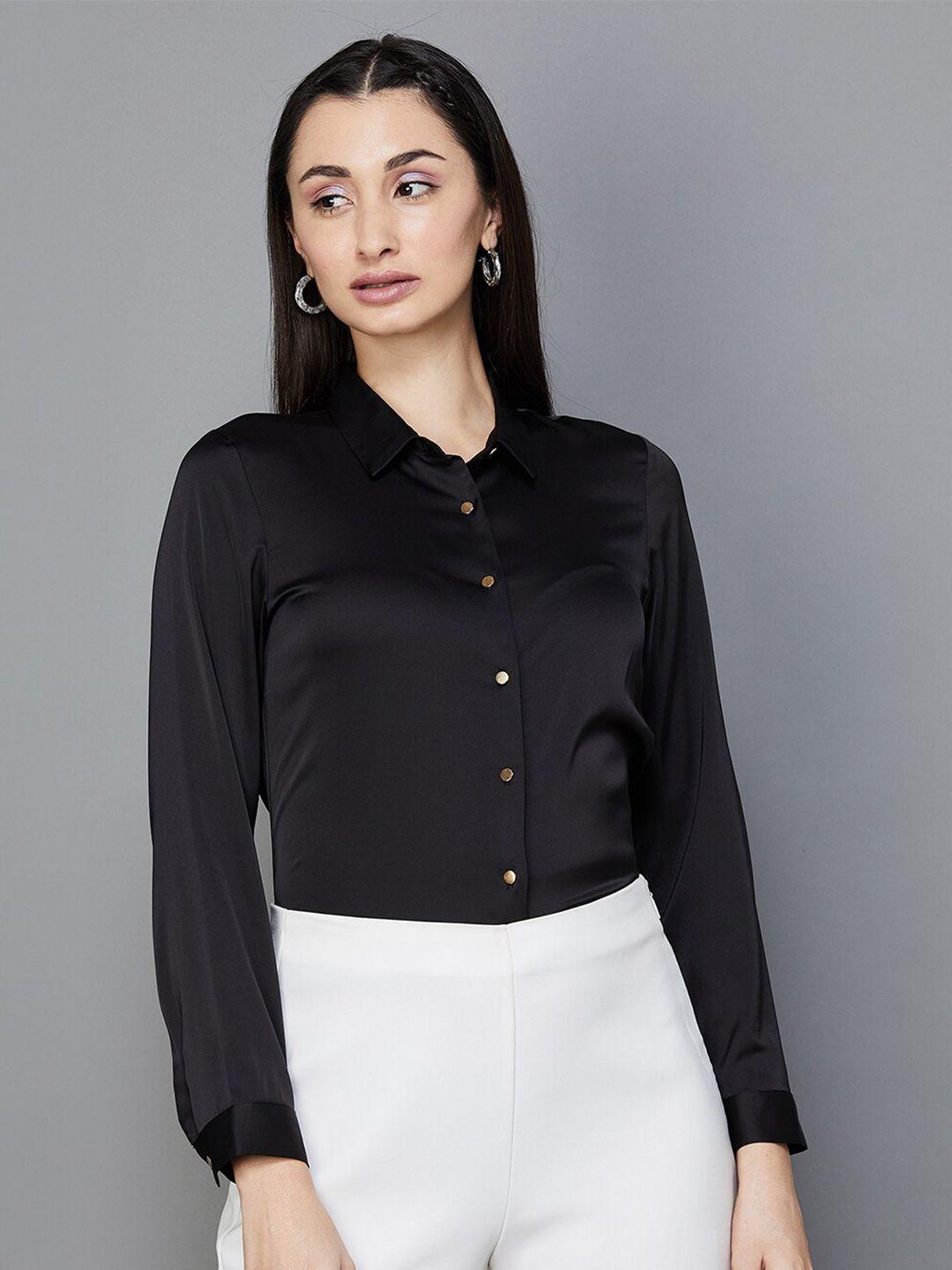 code by lifestyle cuffed sleeves shirt style top