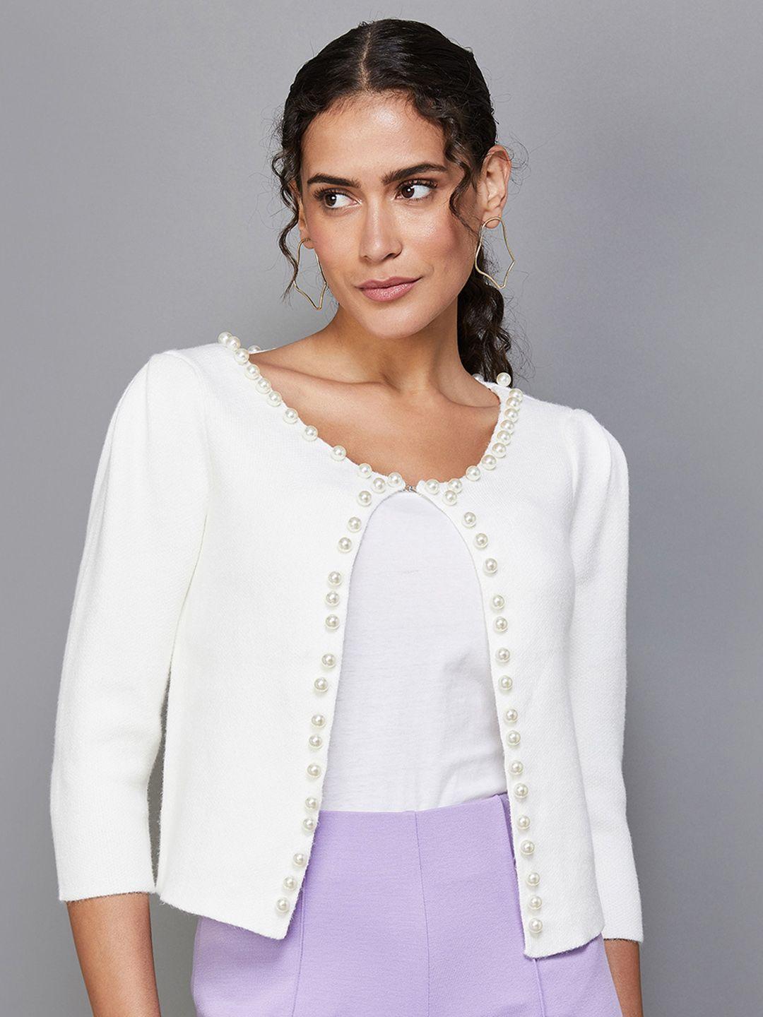 code by lifestyle embellished button shrug