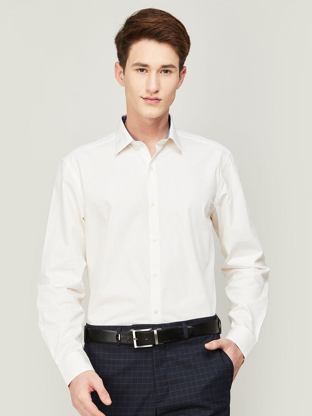 code by lifestyle men cotton  formal shirt