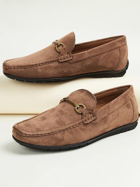 code by lifestyle men's brown casual loafers
