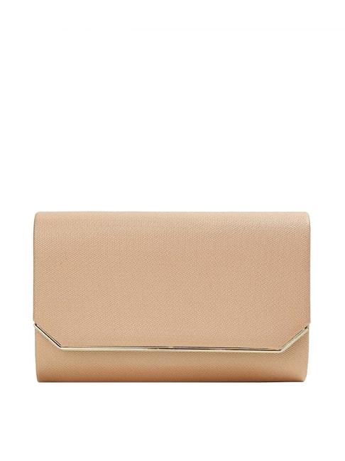 code by lifestyle pink solid clutch