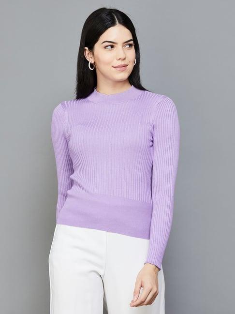 code by lifestyle purple striped top