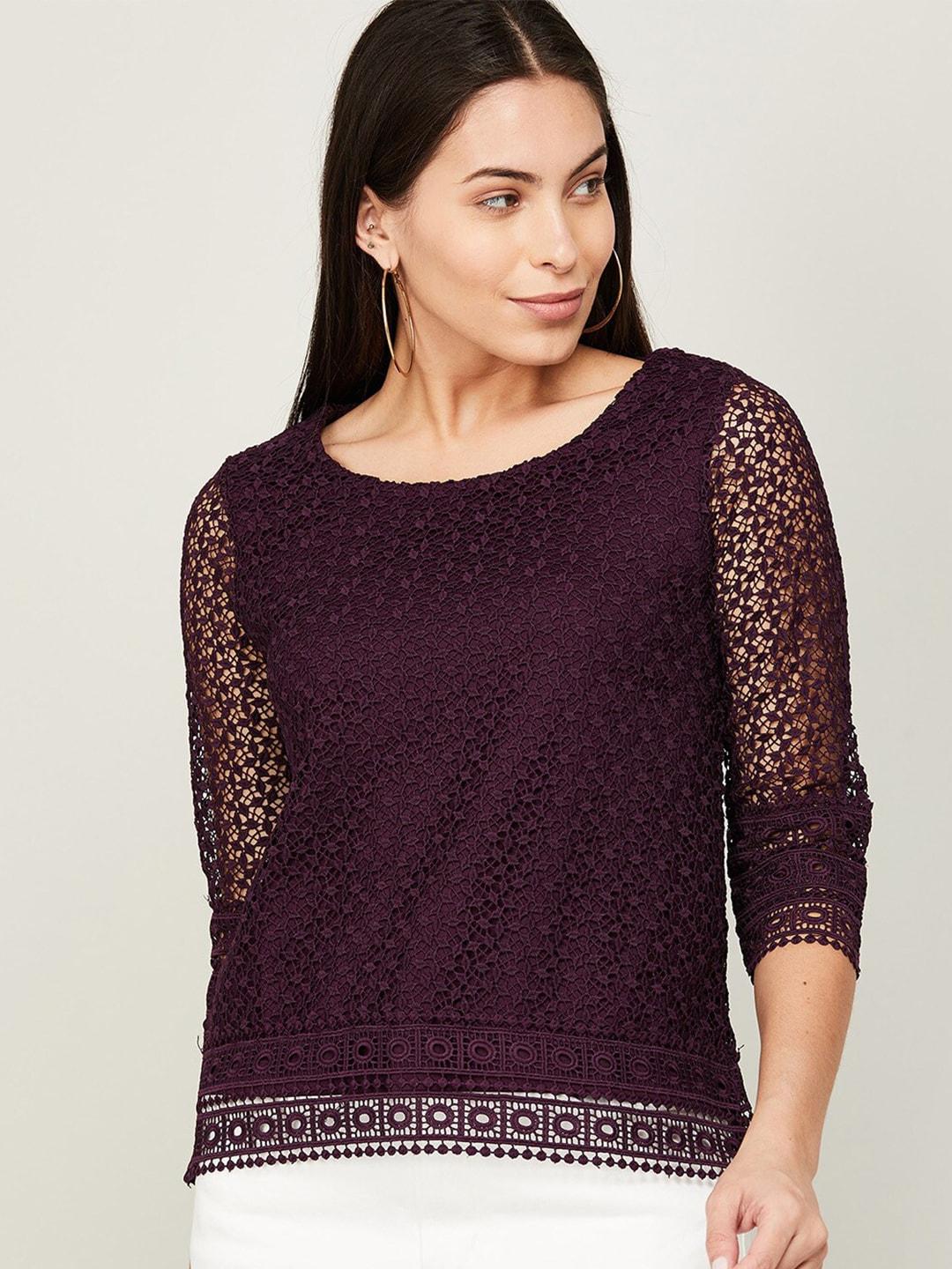 code by lifestyle purple top