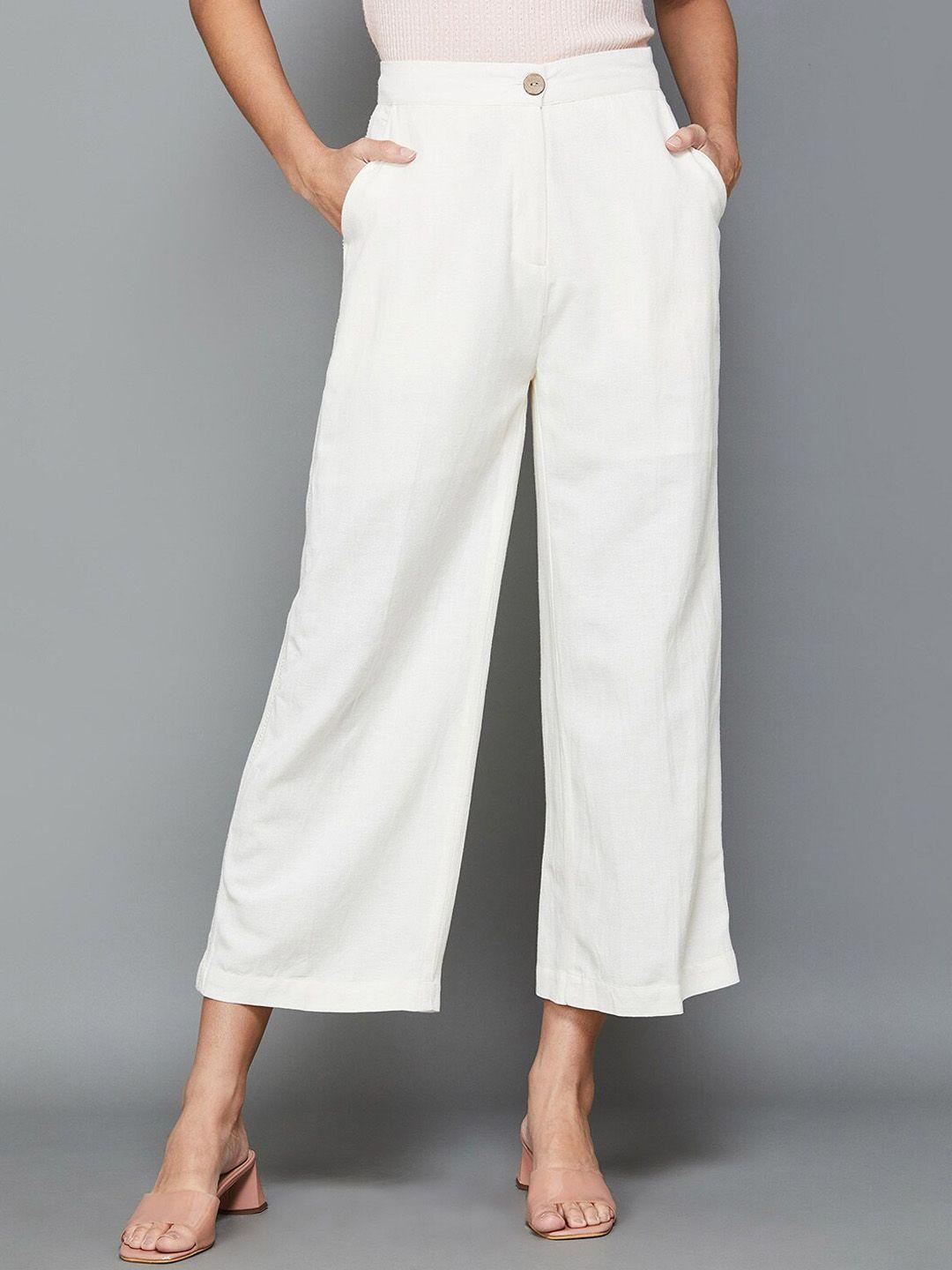 code by lifestyle women cropped parallel trousers