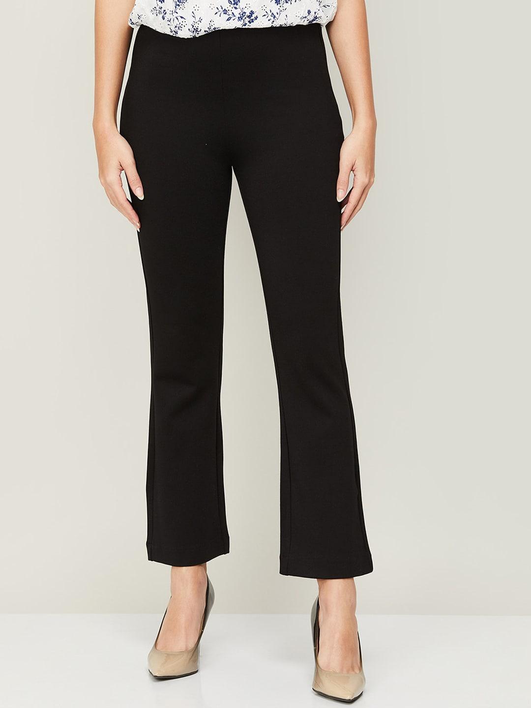 code by lifestyle women mid-rise bootcut trousers