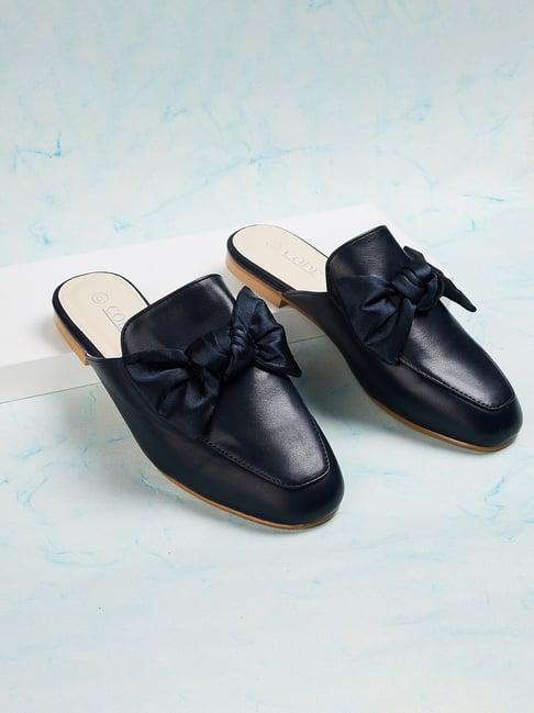 code by lifestyle women's navy mule shoes