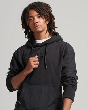 code hybrid hoodie with kangaroo pocket