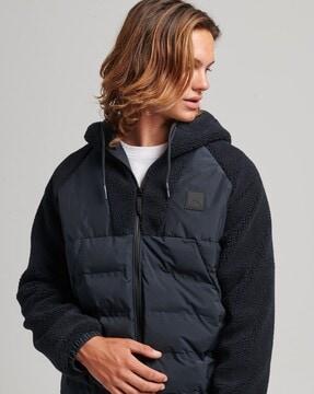 code mtn fleece zip-front hoodie