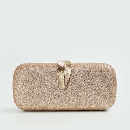 code women shimmery clutch with detachable strap