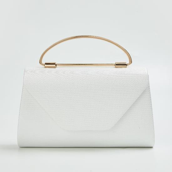 code women textured envelope clutch with detachable strap