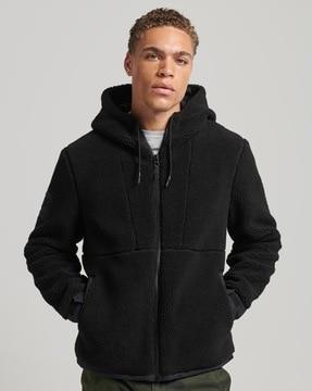 code xpd borg hybrid bord relaxed fit hoodie