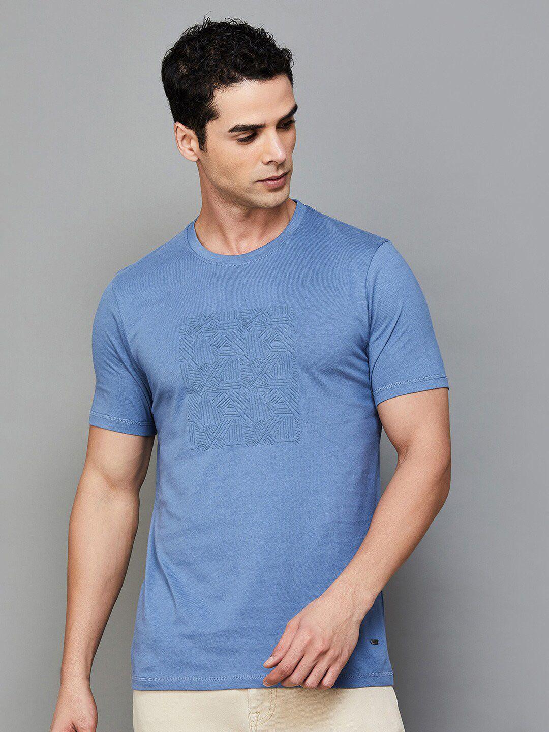 code by lifestyle abstract printed cotton tshirt