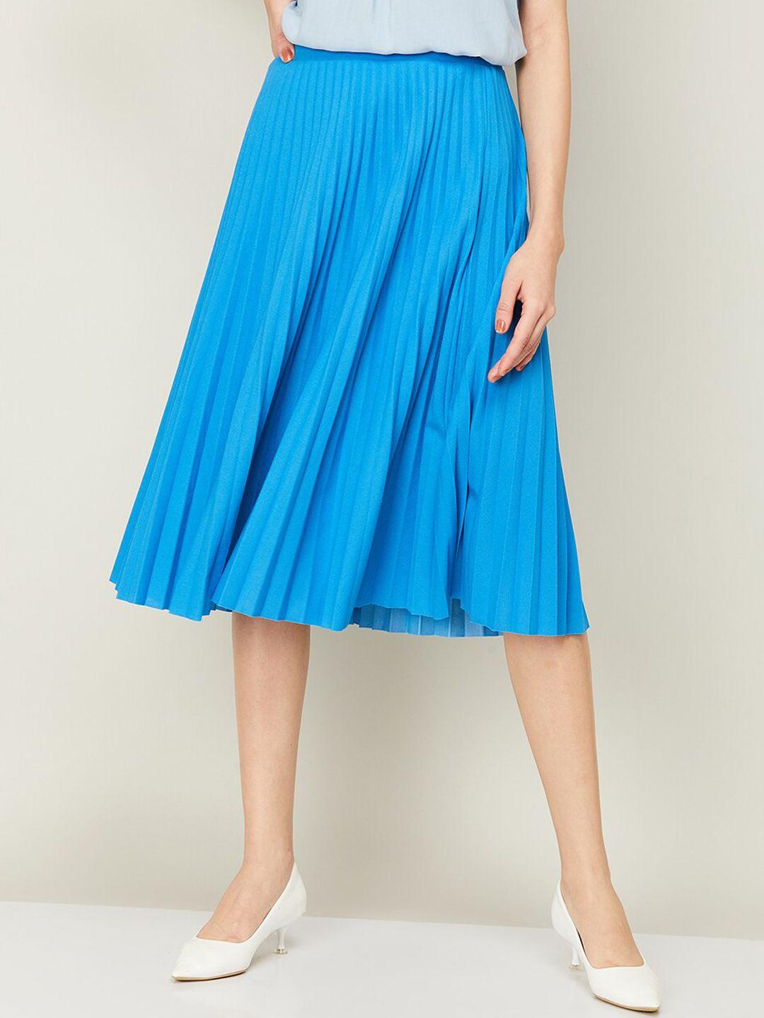 code by lifestyle accordion pleated flared skirt